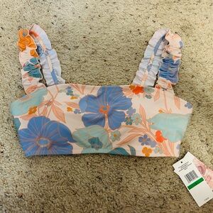 NWT: Floral Ruffled Women's Top